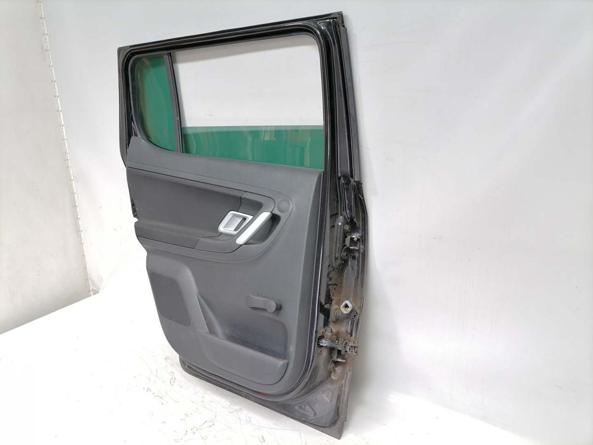 Skoda Fabia 2 5J original Tür hinten links 9910 schwarz manueller Fensterheber Bj.2008